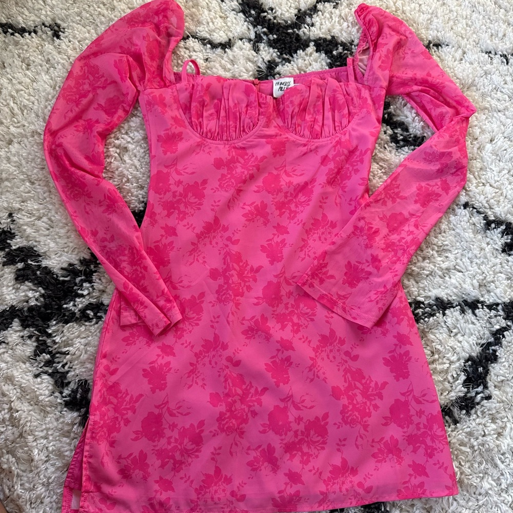 Princess Polly Pink Floral Mini Dress